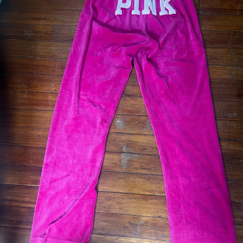 Pink Velour Lounge Pants